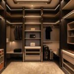 Space-saving customized wardrobe with sliding doors and multiple compartments designed for Perinthalmanna apartment