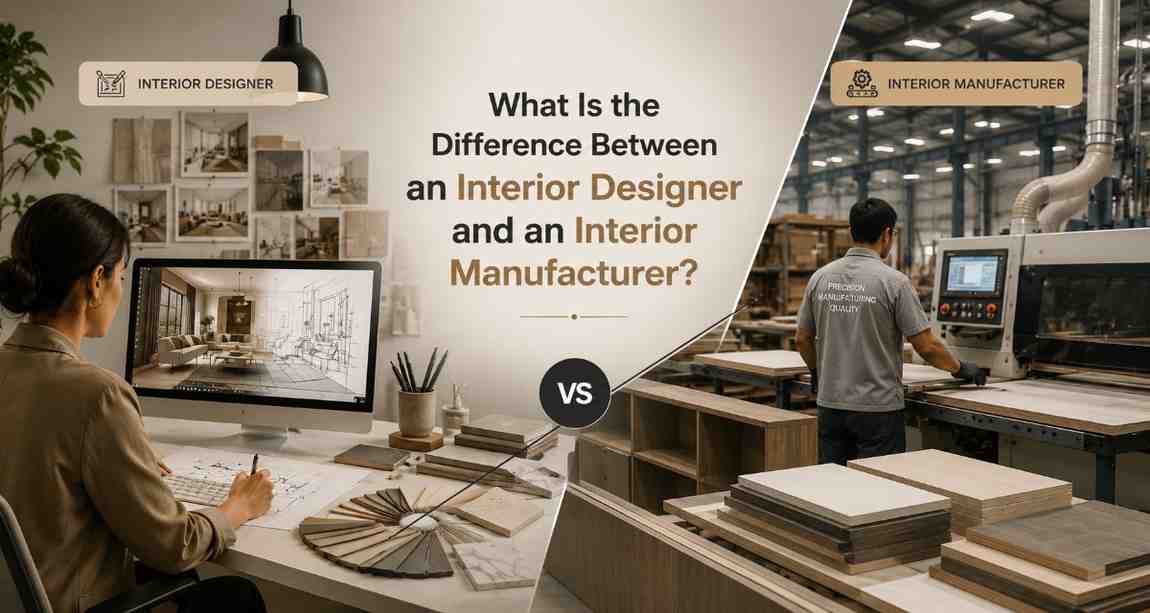 Interior designer and interior manufacturer comparison