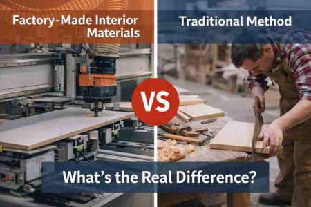 Difference Between Factory-Made Interiors v/s Traditional Method