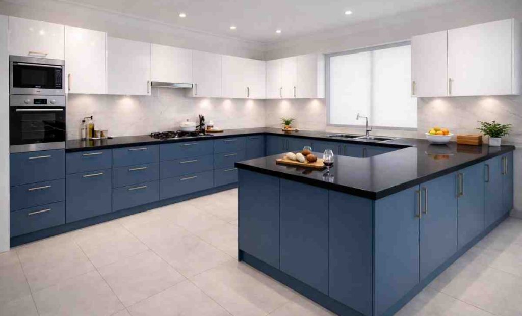 Contemporary G Shape Kitchen Layout