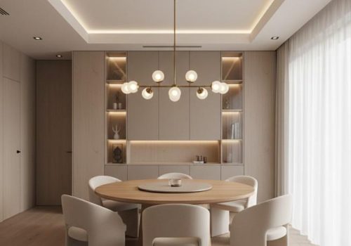 Contemporary living room interior in Perinthalmanna Kerala