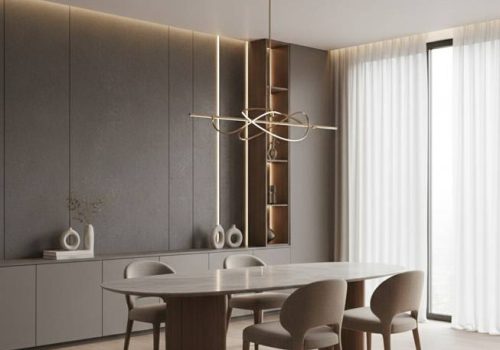 Minimalist living room interior design in Malappuram district
