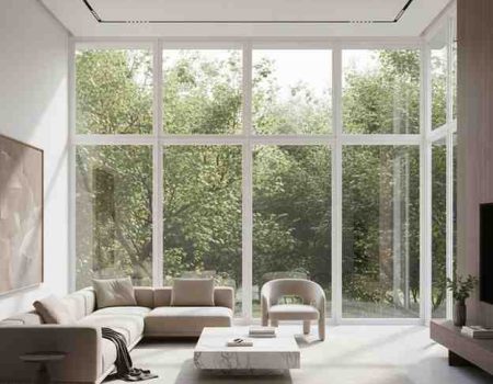 Villa uPVC windows in Perinthalmanna designed for luxury homes with wide views and excellent ventilation