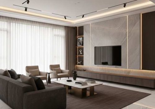 Luxury living room interior design services in Perinthalmanna Kerala
