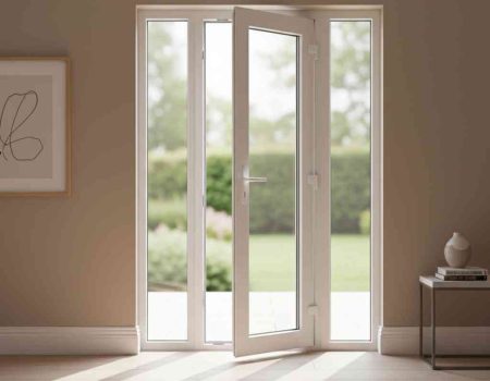 uPVC casement doors by Home Fix Interiors LLP offering wide access and strong ventilation